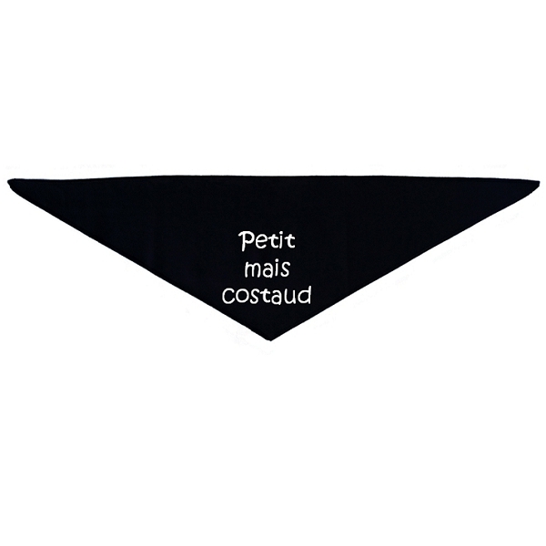 bandana pour chien noir costaud 1