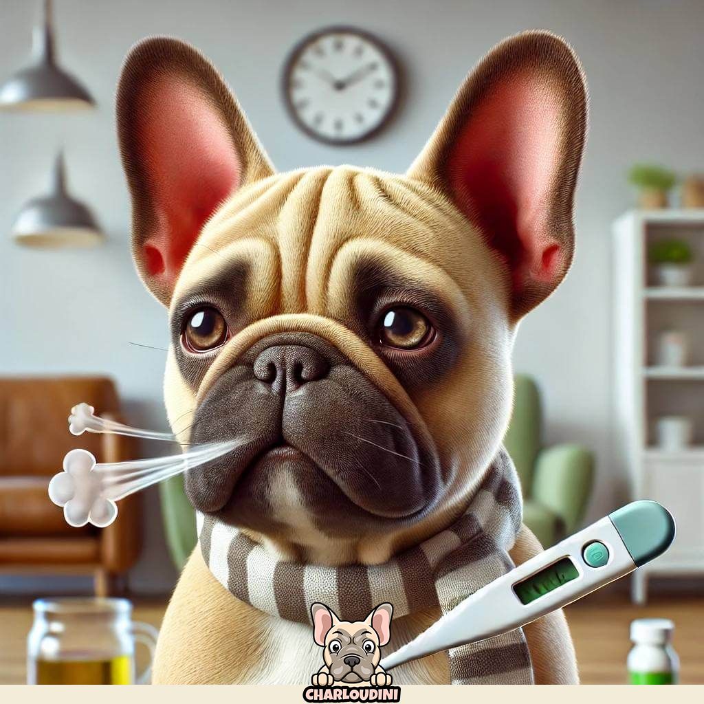 bouledogue francais allergies malade thermometre