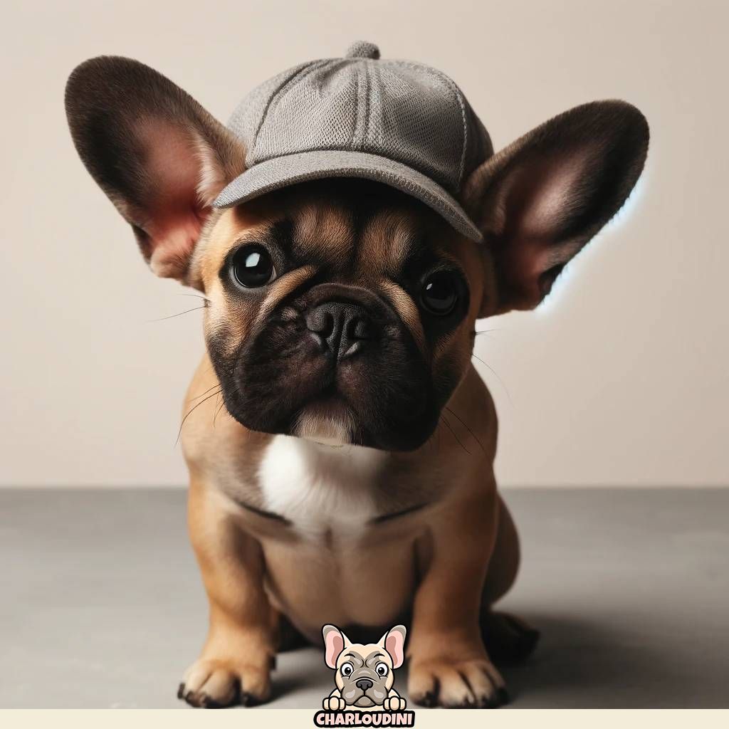 bouledogue francais casquette grise grandes oreilles